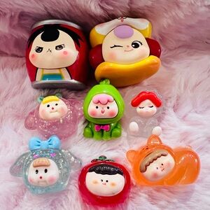 Whimsical Character Figurine Set